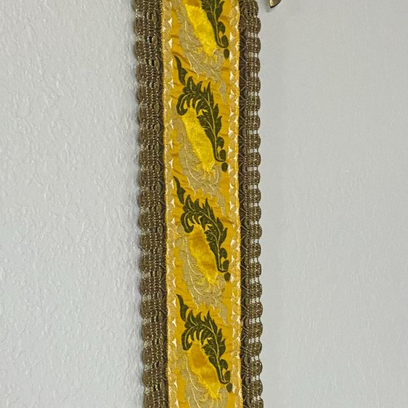 Antique Corona River Co. Art Deco Brass/Metal Hardware Hand Embroidered Tapestry - Picture 7 of 13